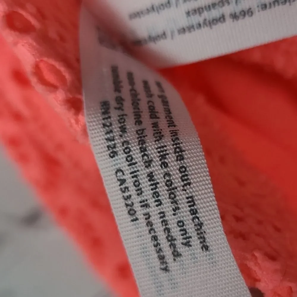 Aeropostale Coral Lace Skater Skirt Small Neon Orange A Line Mini Y2K Festival